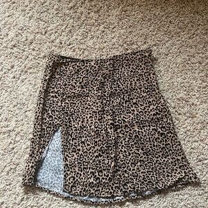 Reformation Leopard Print Women's Skirt